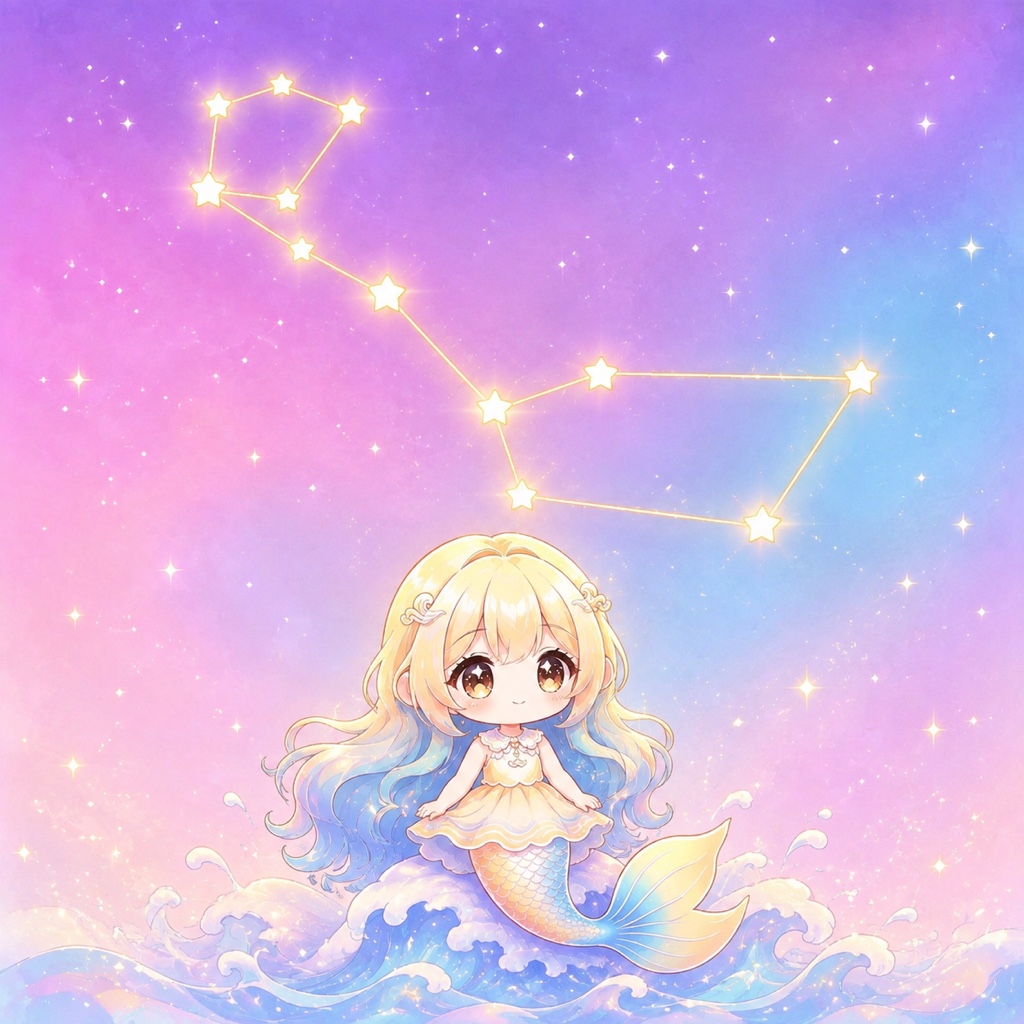 鲸鱼座的星座图